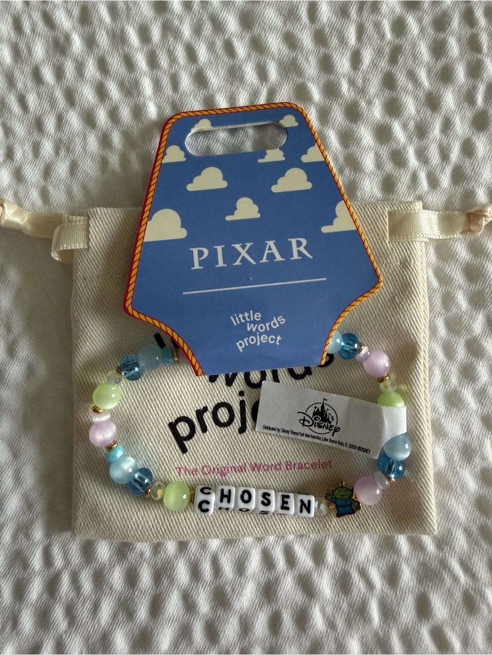 Disney little words project Pixar 'Chosen' Beaded Bracelet - aliens